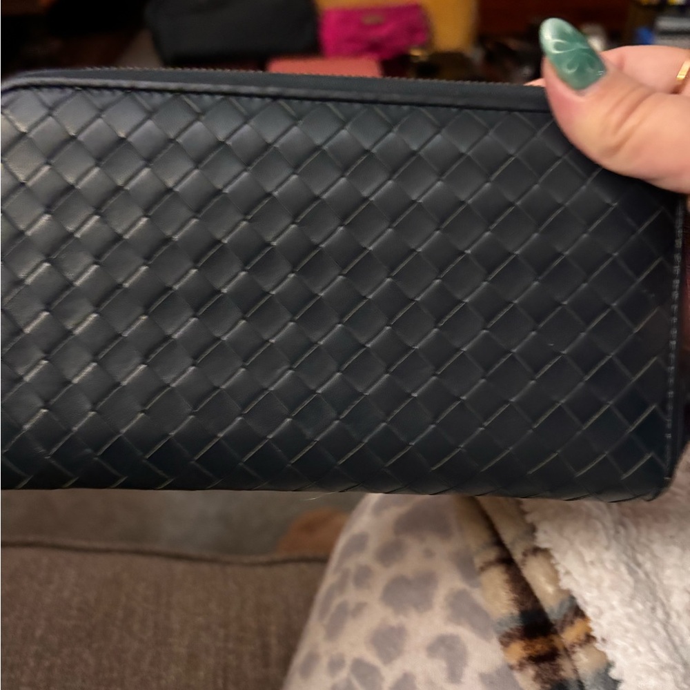 Bottega Veneta Dark Leather Wallet